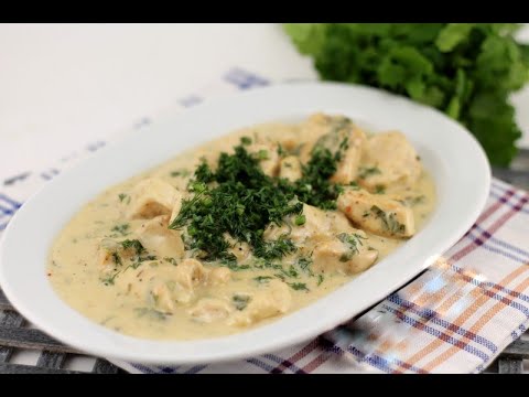 Нежное и ароматное куриное филе в сливочном соусе